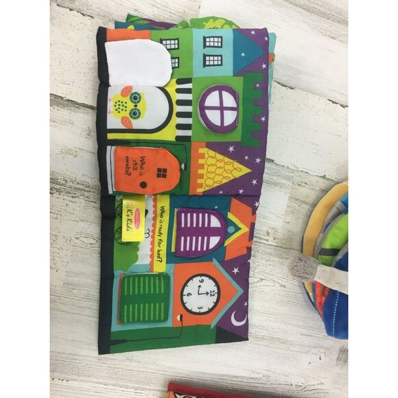 Soft Cloth Baby Book Lot of 3 Jellycat Gund Melissa & Doug Pet Tails Elephant - Picture 5 of 11